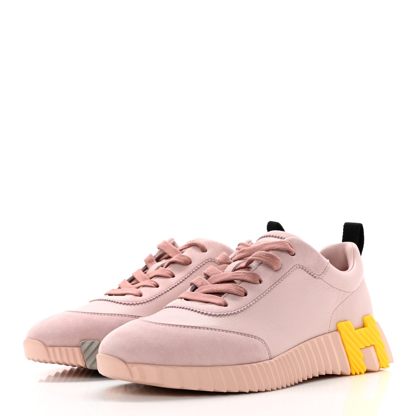 Sport Goatskin Suede Goatskin Bouncing Sneakers 38 Rose Porcelaine