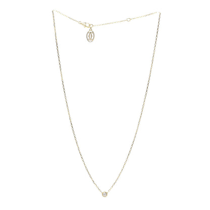 Cartier 18K Yellow Gold Diamond SM D'Amour Pendant Necklace 3 of 6