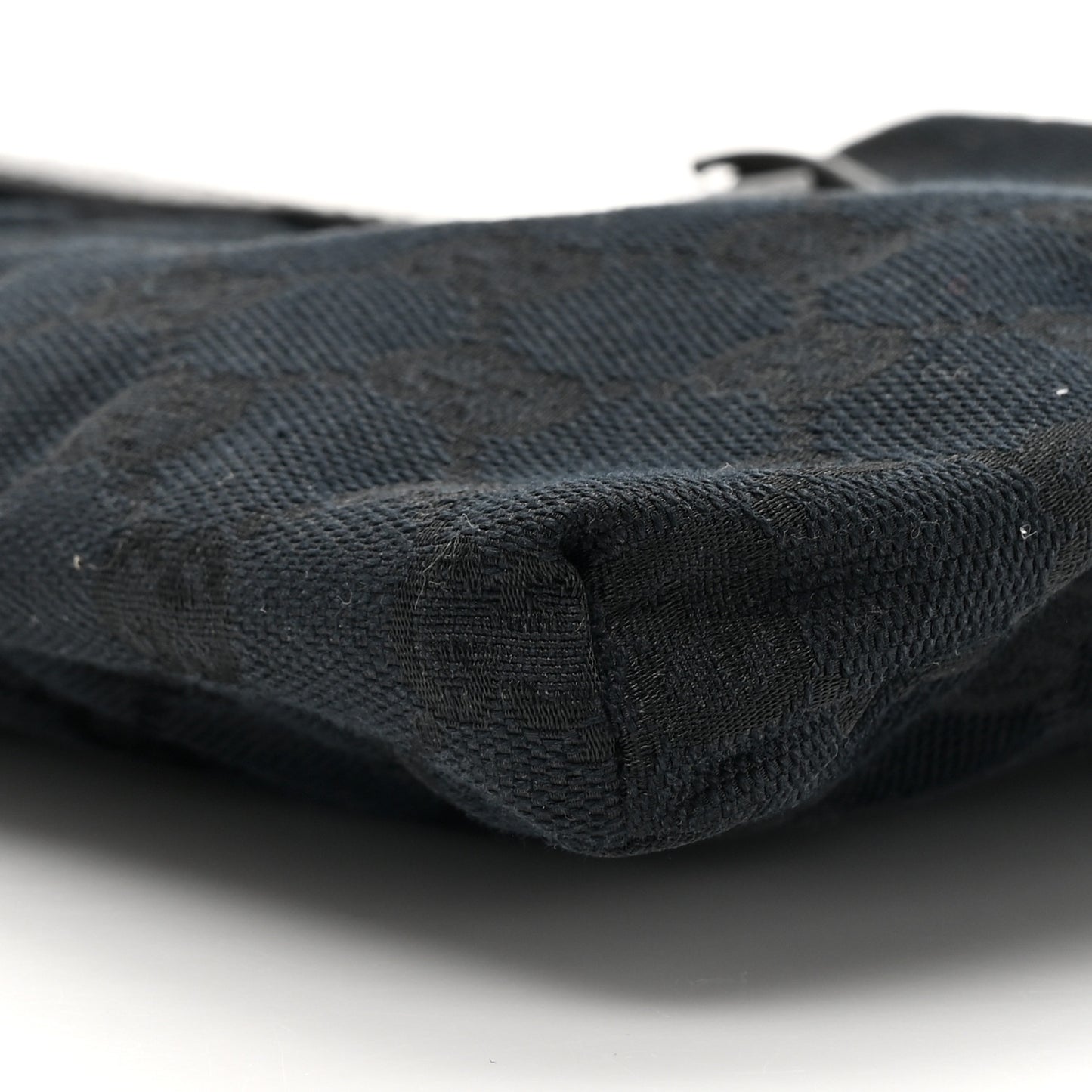 GG Monogram Double Pocket Belt Bag Black