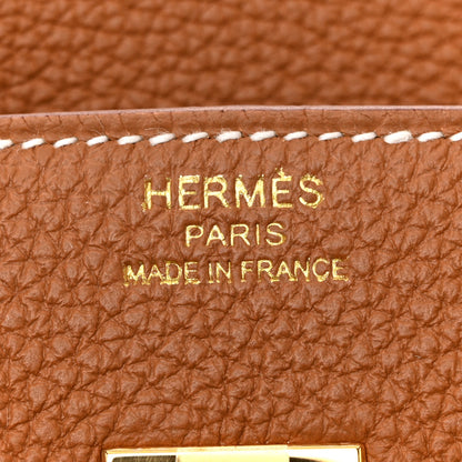 Hermes Togo Birkin 25 Gold 6 of 11