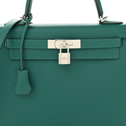 Hermes Epsom Kelly Sellier 28 Malachite 8 of 11