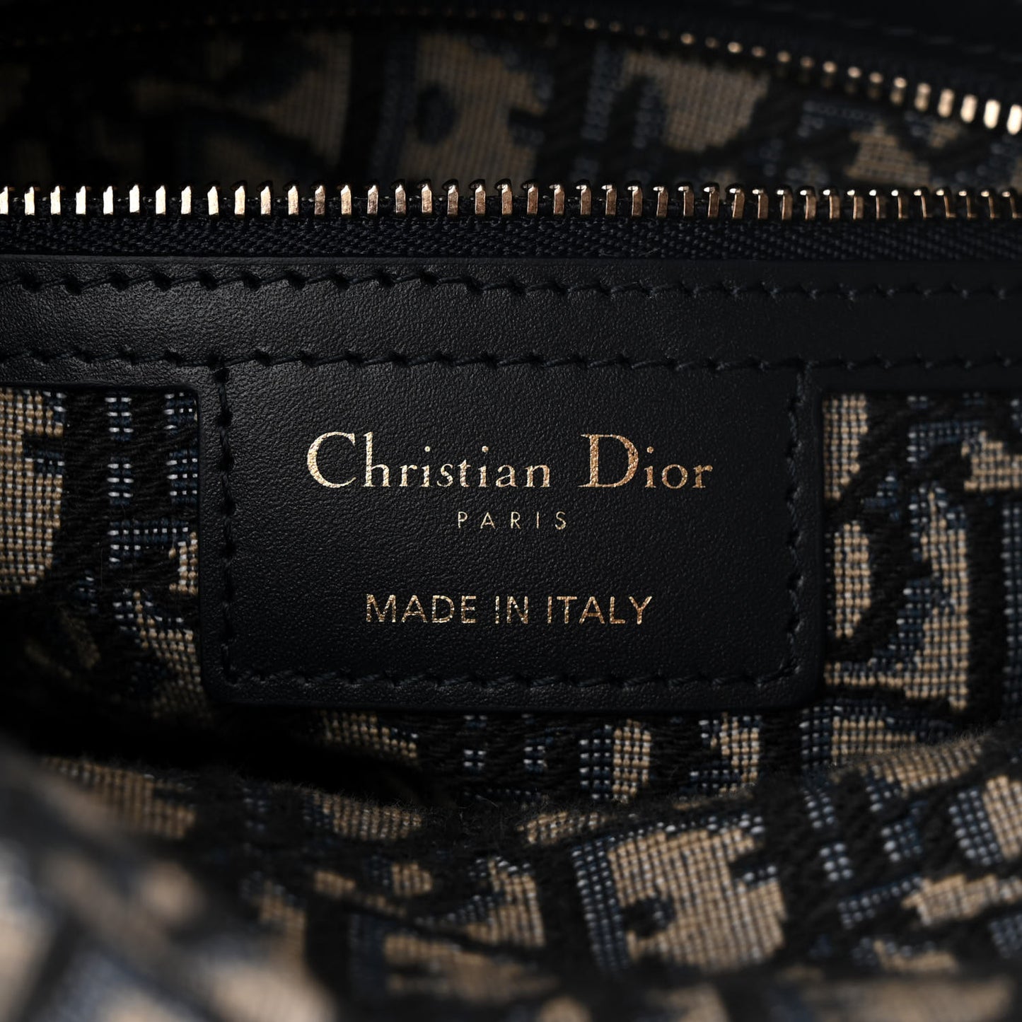Wicker Oblique Medium Lady Dior Bag Blue