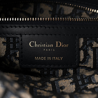 Christian Dior Wicker Oblique Medium Lady Dior Bag Blue 6 of 9