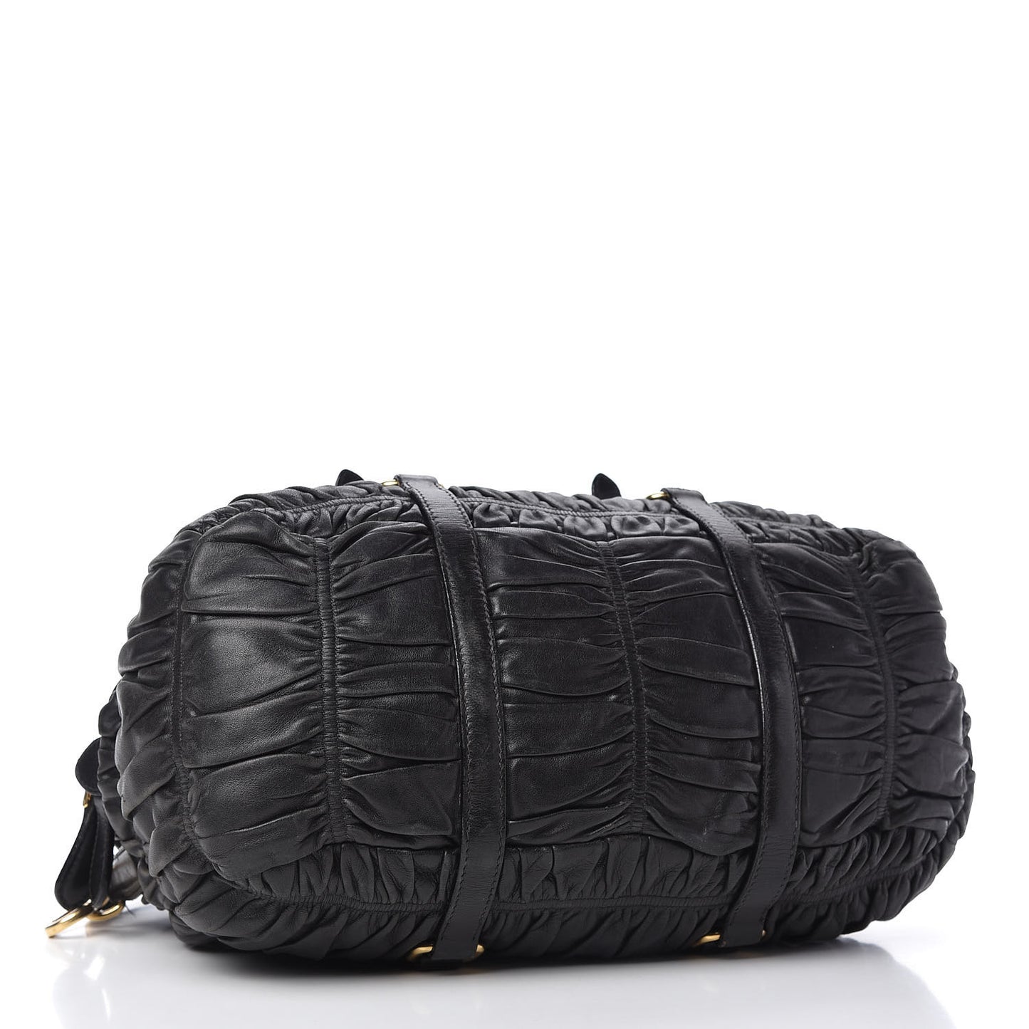 Nappa Gaufre Satchel Black