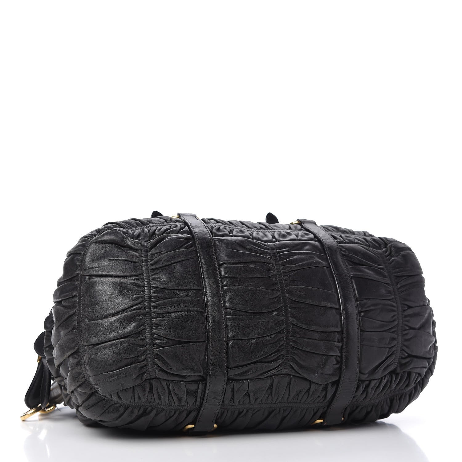 Prada Nappa Gaufre Satchel Black 4 of 13