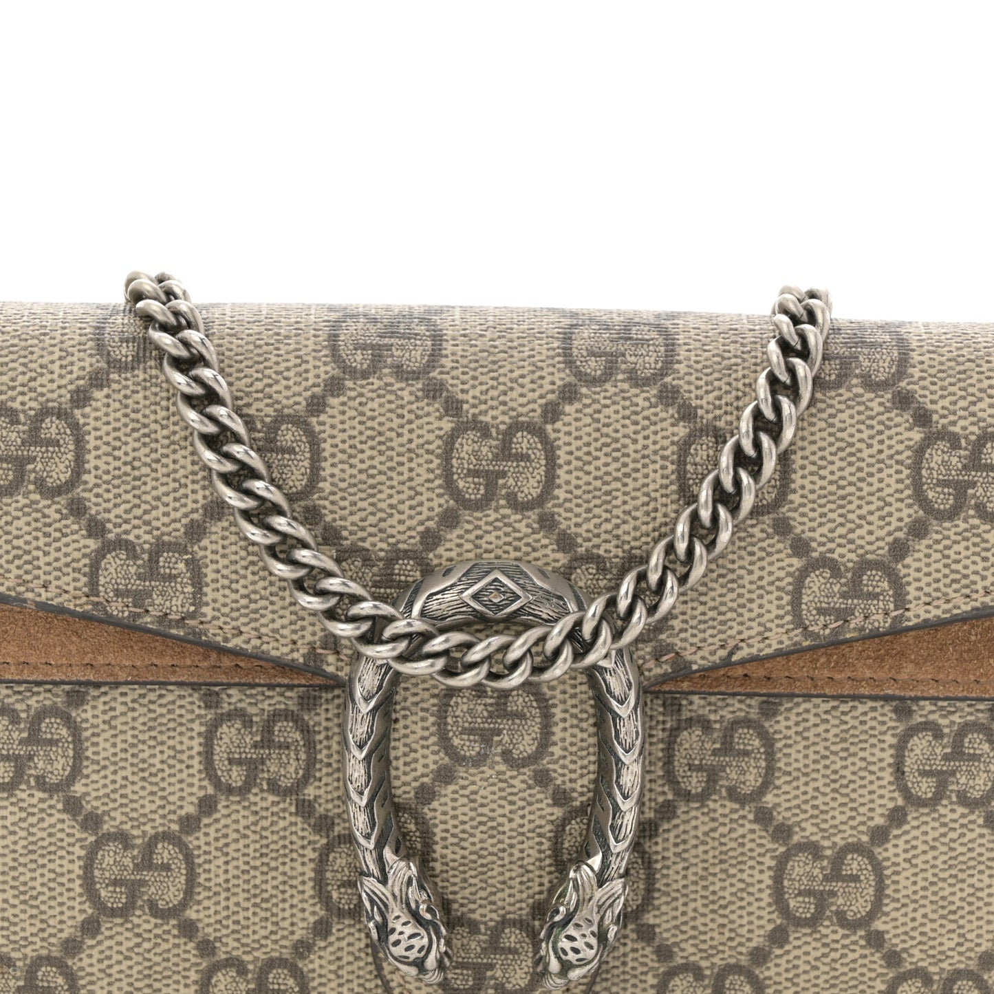 GG Supreme Monogram Super Mini Dionysus Shoulder Bag Taupe