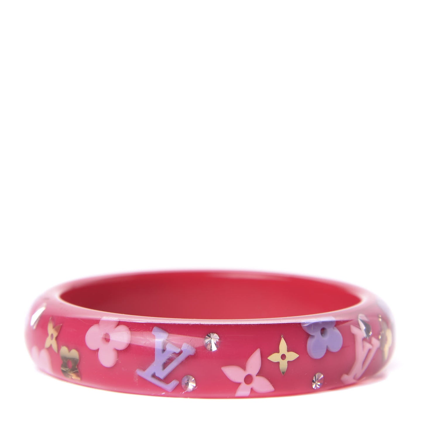 Resin Swarovski Large Inclusion Bracelet GM Rose Pop