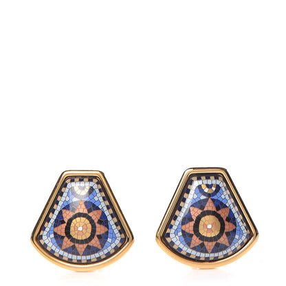 Hermes Printed Enamel Clip On Earrings 1 of 5