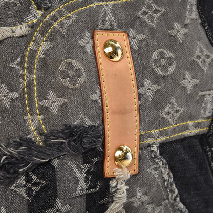 Louis Vuitton Denim Patchwork Bowly Black 8 of 11
