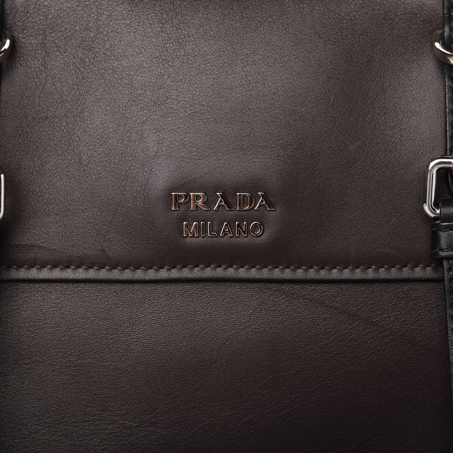 City Calfskin Convertible Top Handle Tote Caffe Black