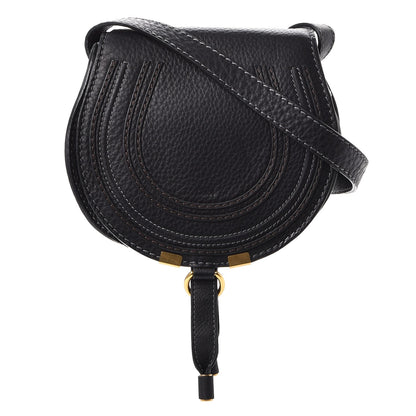 Chloe Calfskin Mini Marcie Round Crossbody Bag Black 1 of 8
