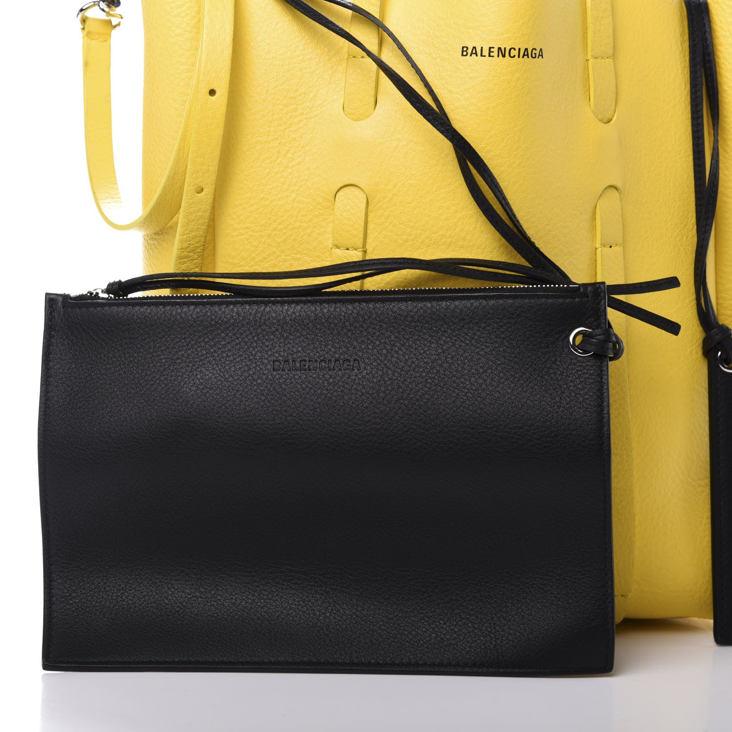Balenciaga Calfskin XS Everyday Tote Yellow Black 13 of 14