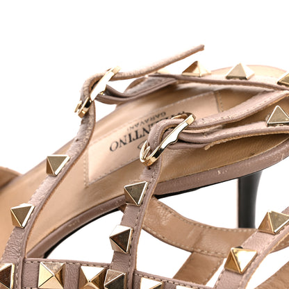 Valentino Garavani Patent Nappa Rockstud Ankle Strap 65mm Pumps 35.5 Black Poudre 9 of 11