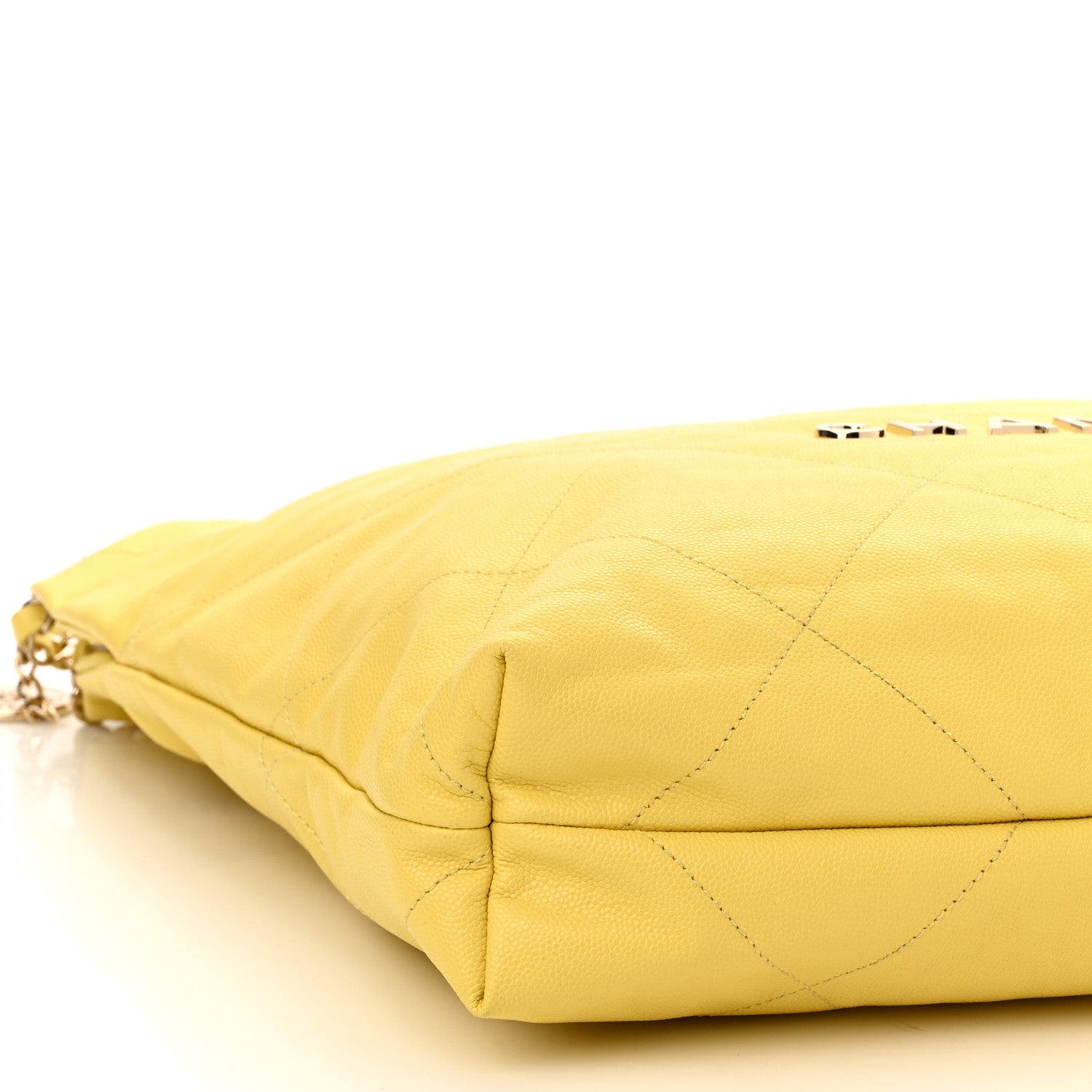 Chanel Shiny Caviar Quilted Chanel 22 Yellow 10 of 11