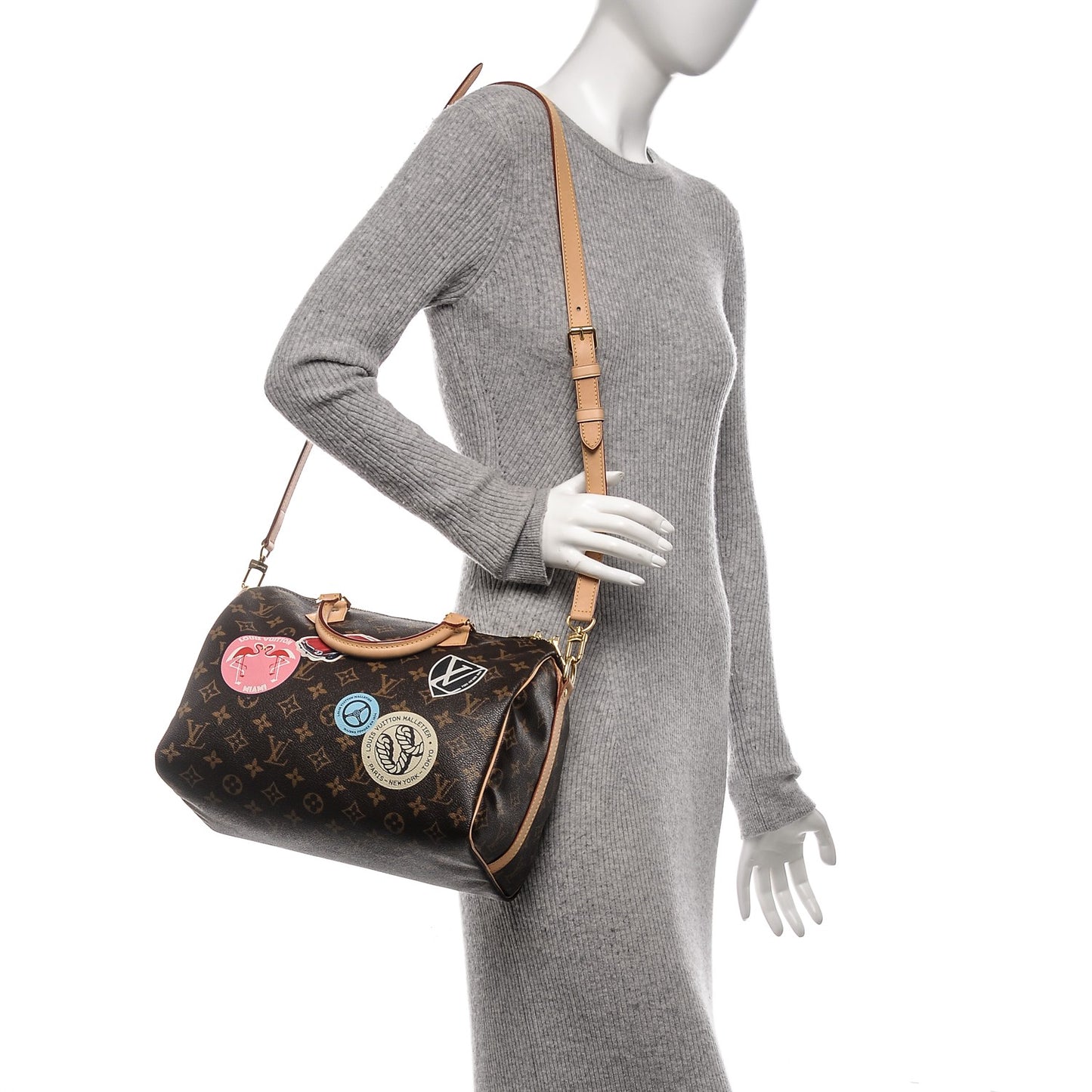 Monogram World Tour Speedy Bandouliere 30