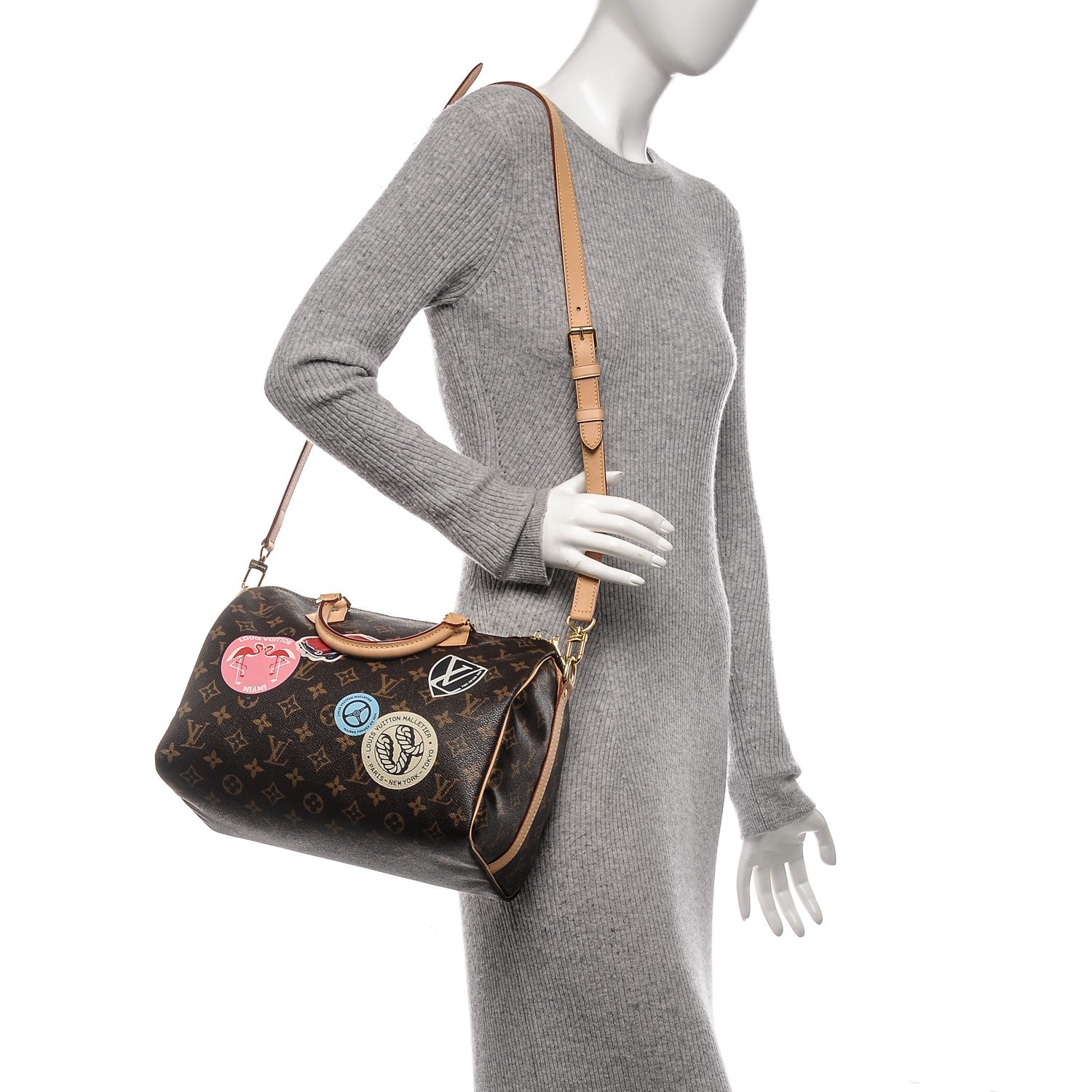 Louis Vuitton Monogram World Tour Speedy Bandouliere 30 2 of 6