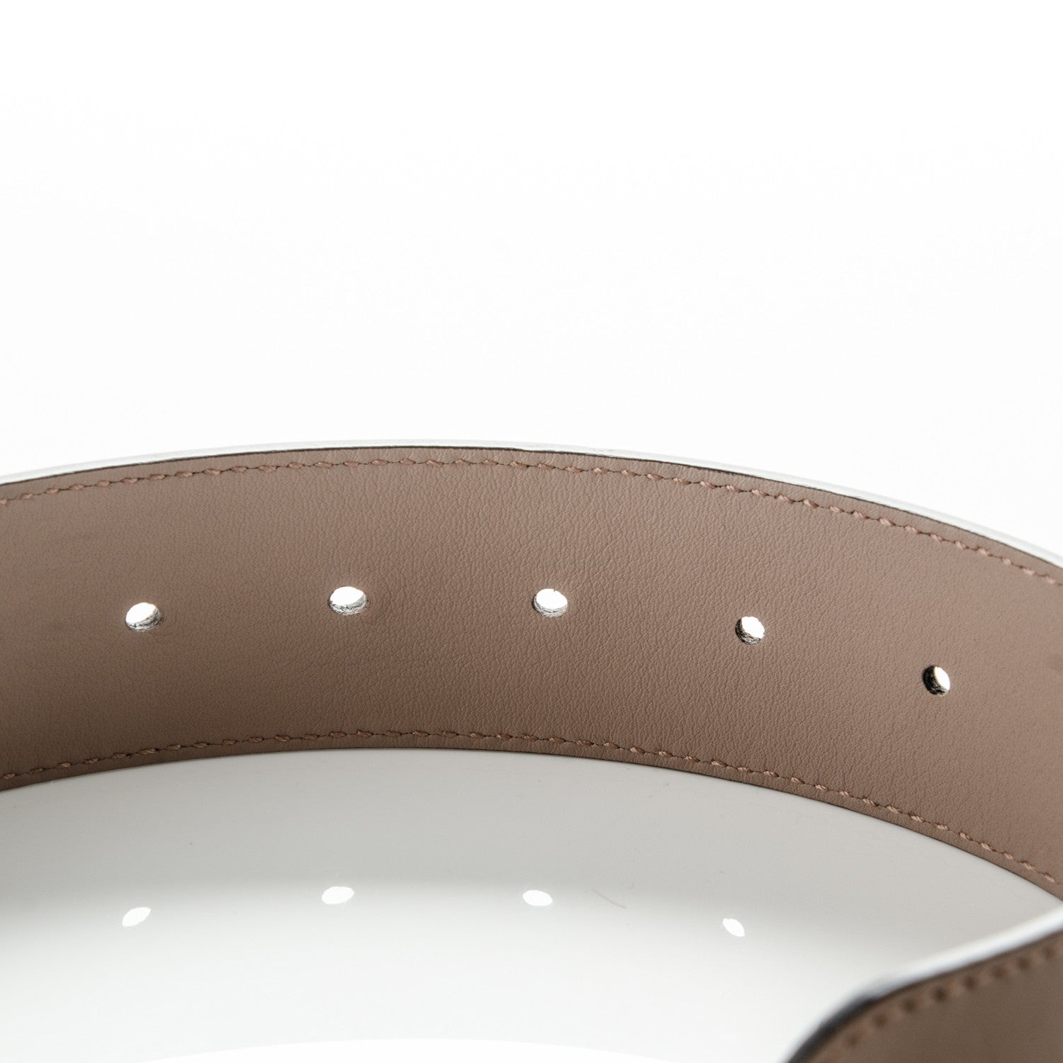 Gucci Calfskin Double G 40mm Belt 85 34 Porcelain Rose 5 of 5
