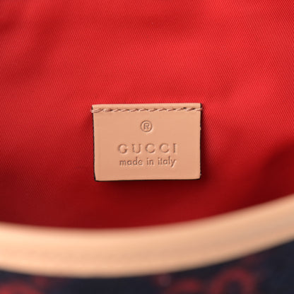 Gucci Wool GG Monogram Children's GG Backpack Blue Red 6 of 11