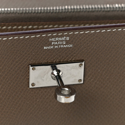 Hermes Epsom Kelly Longue Wallet Etoupe 6 of 11