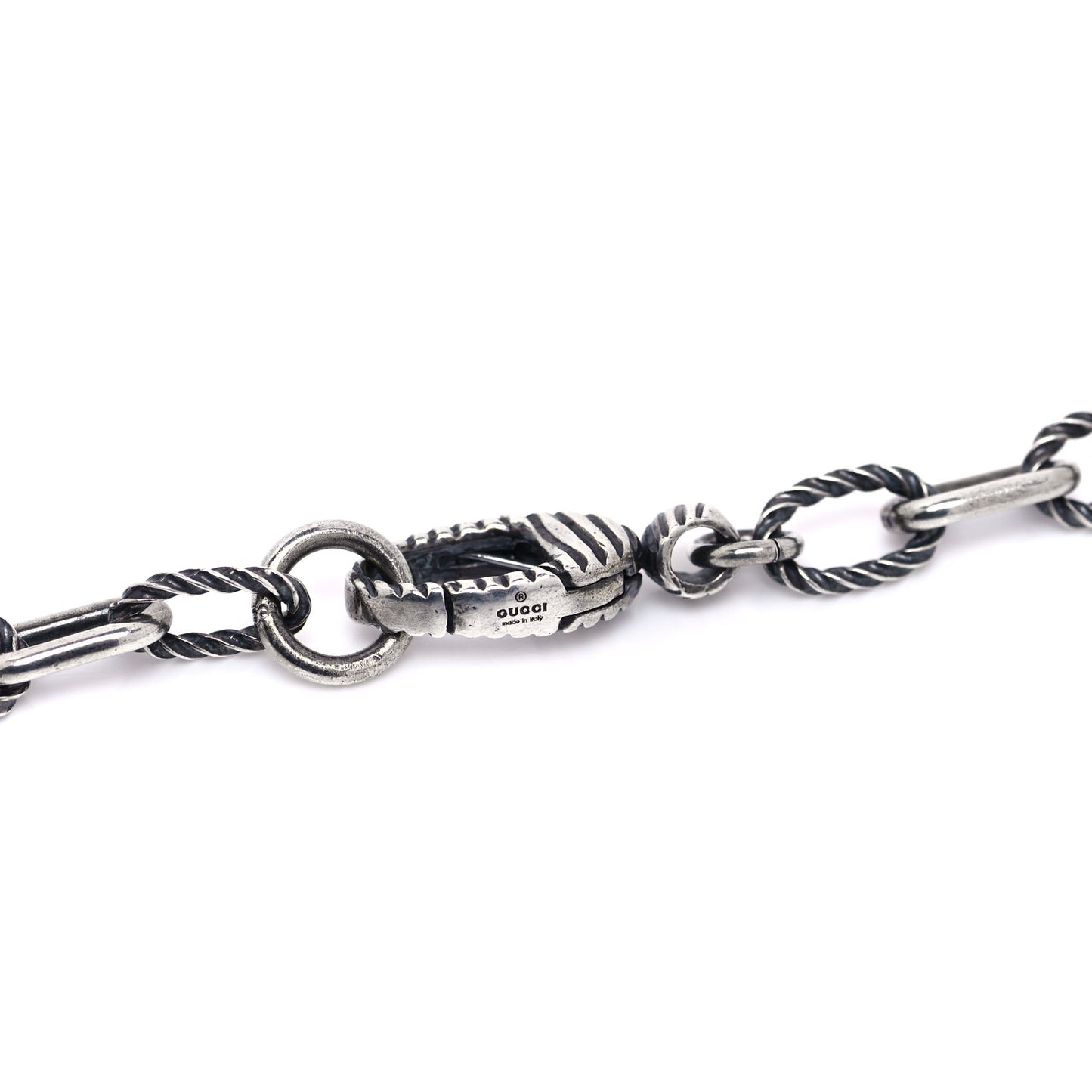 Sterling Silver Small Interlocking G Pendant Necklace