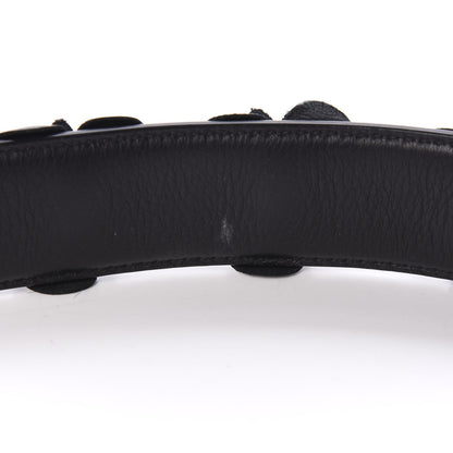 Fendi Vitello Dolce Nappa Patent Flowerland Studded Strap You Black 4 of 4