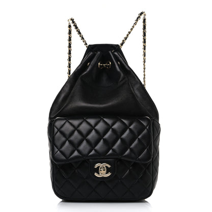 Chanel Lambskin Quilted Small In Seoul Backpack Black 1 of 9