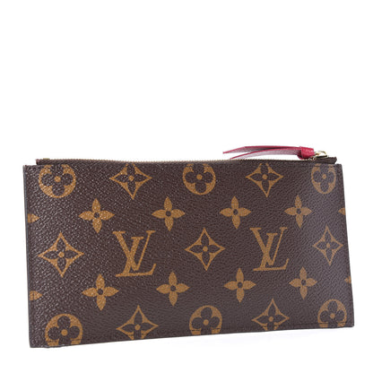 Louis Vuitton Monogram Felicie Chain Wallet Zippered Insert Fuchsia 3 of 9