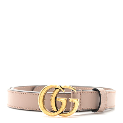 Gucci Calfskin Double G Belt 75 30 Porcelain Rose 2 of 4