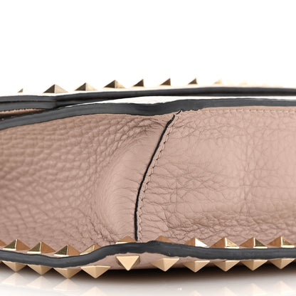 Valentino Garavani Pebbled Calfskin Rockstud Side Slip Crossbody Poudre 8 of 10