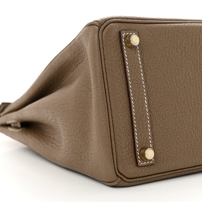 Hermes Chevre De Coromandel HAC Birkin 28 Etoupe 9 of 16