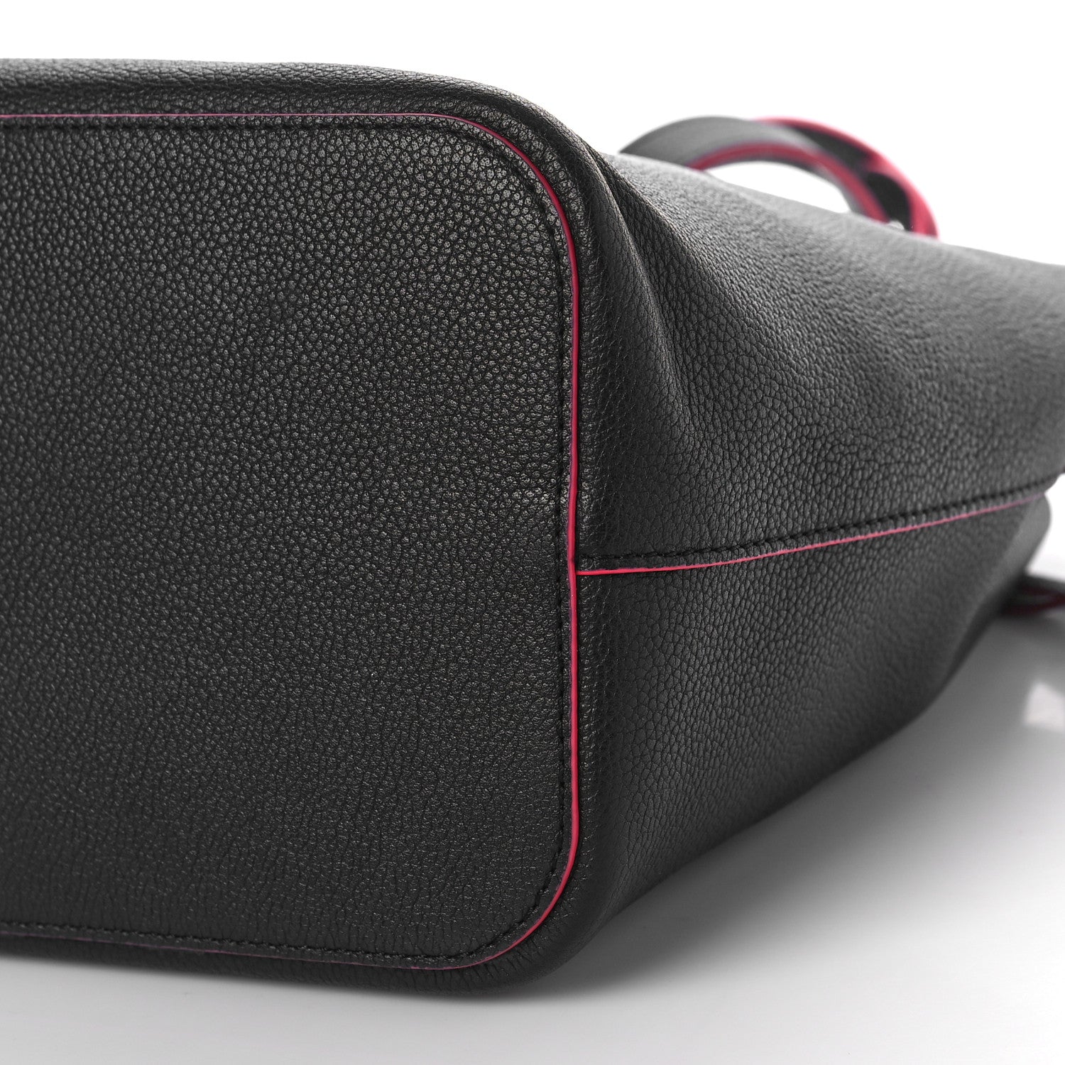 Louis Vuitton Calfskin Lockme Bucket Black 7 of 9