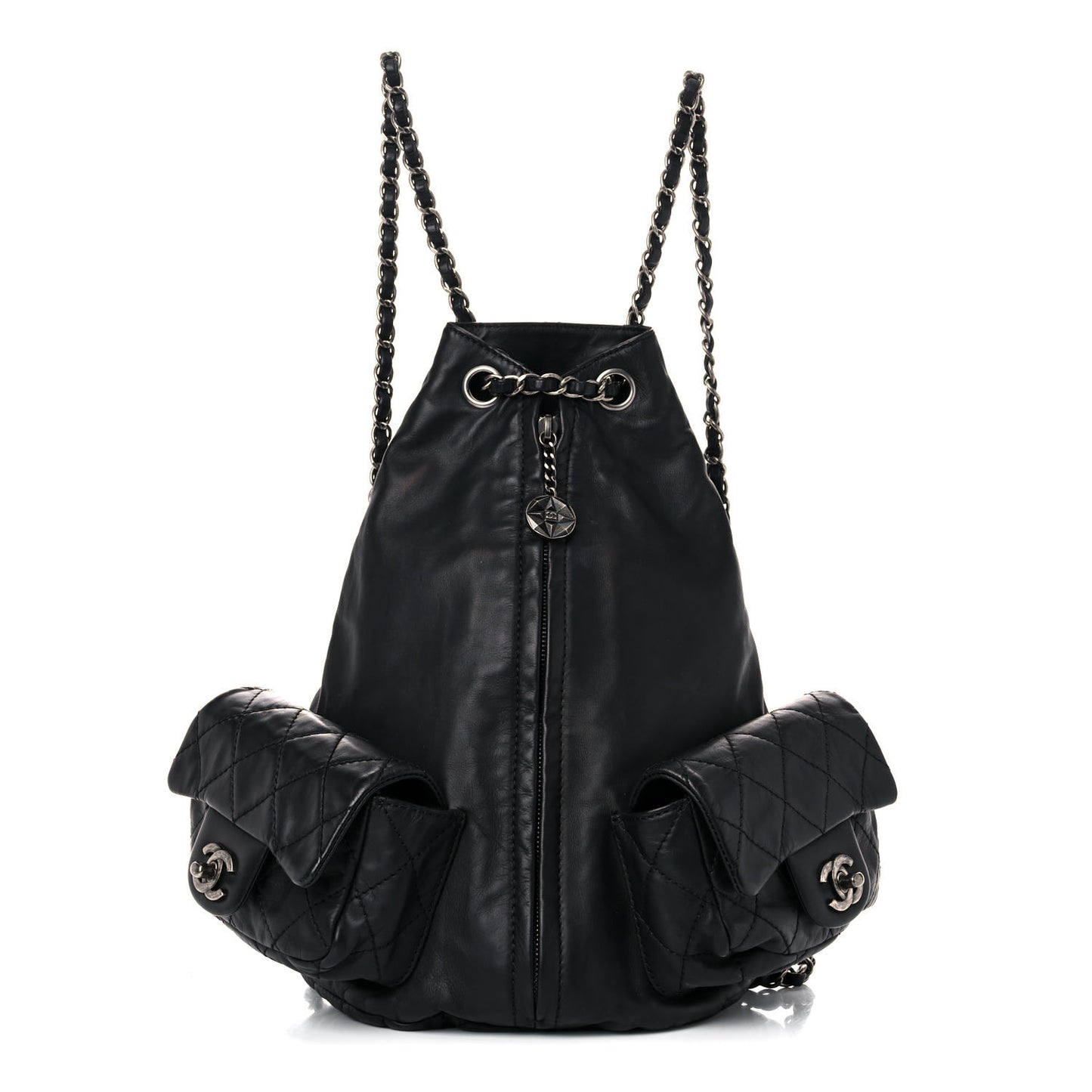Calfskin Large Backpack Is Back Black