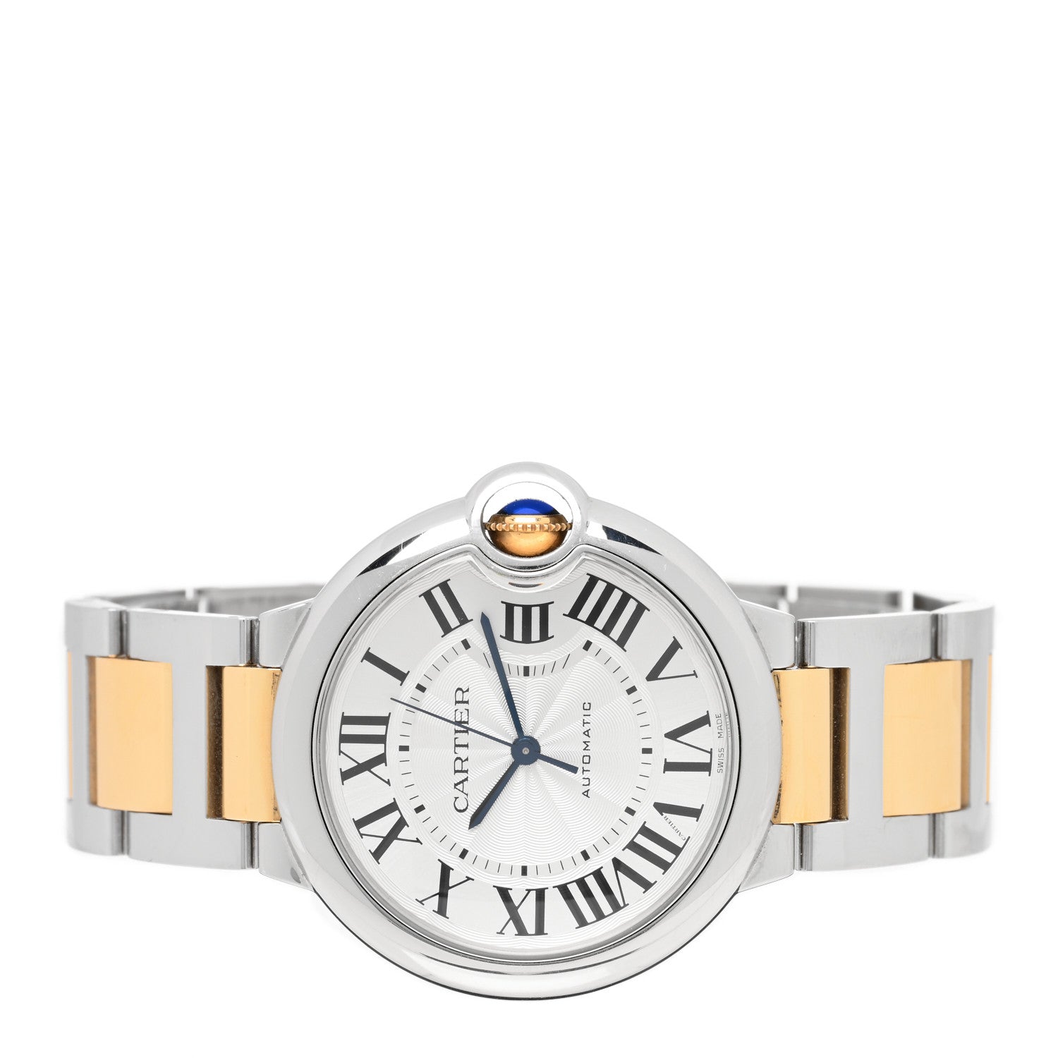Cartier Stainless Steel 18K Yellow Gold 36mm Ballon Bleu De Cartier Automatic Watch 2 of 5
