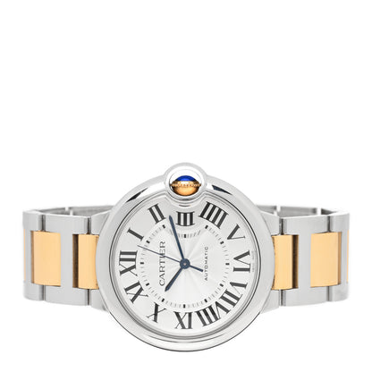Cartier Stainless Steel 18K Yellow Gold 36mm Ballon Bleu De Cartier Automatic Watch 2 of 5