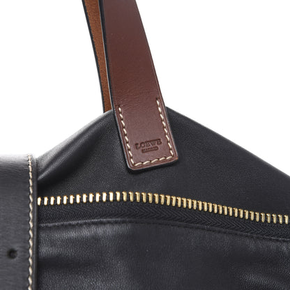 Loewe Lambskin Satchel Black Tan 11 of 12