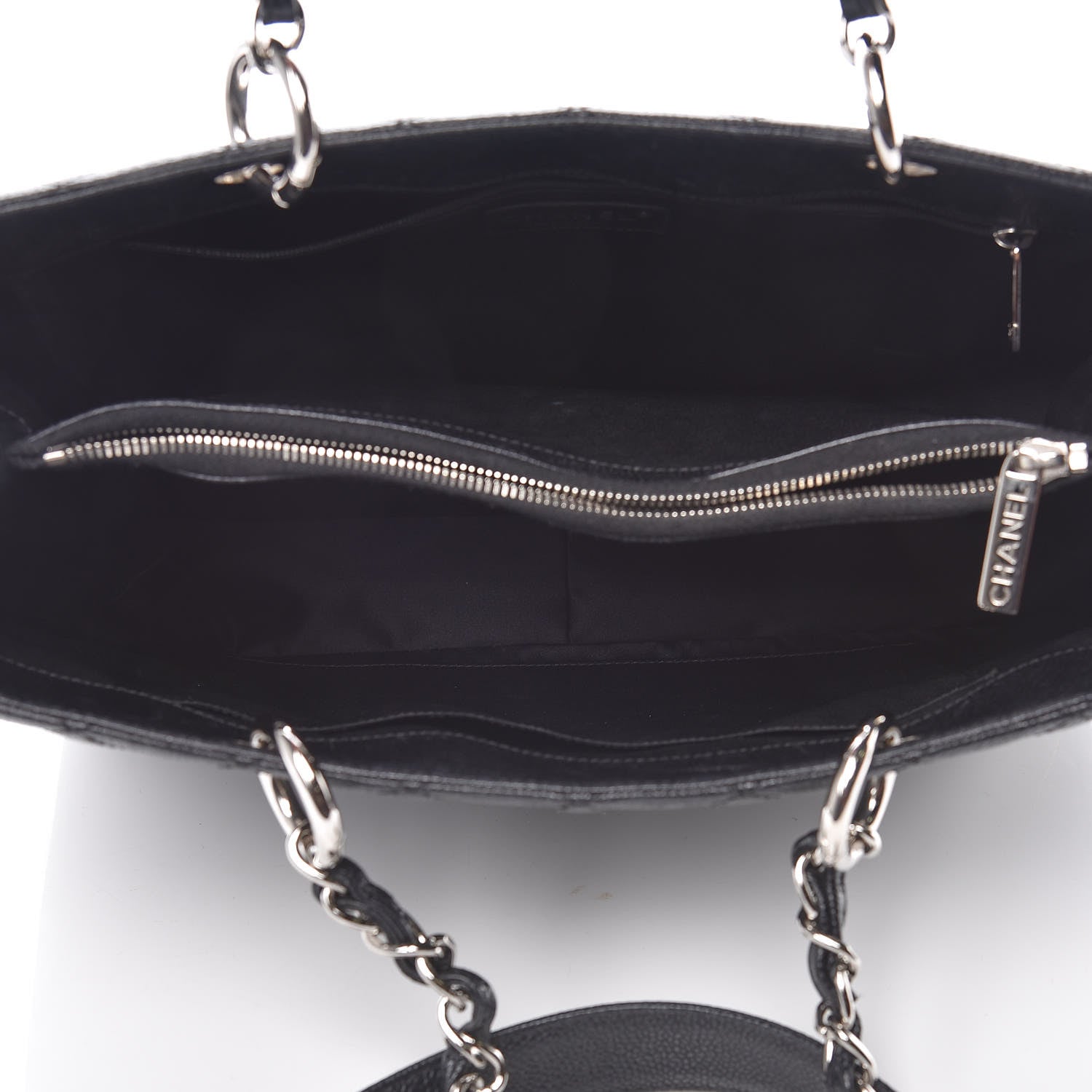 Chanel Caviar Quilted Grand Shopping Tote GST Black 7 of 13