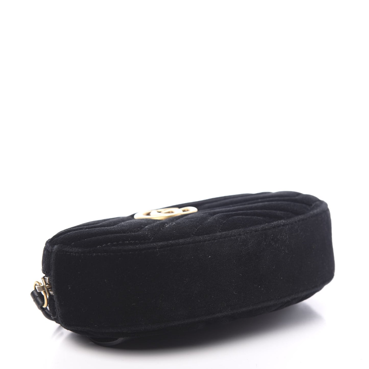 Velvet Matelasse GG Marmont Belt Bag 95 38 Black