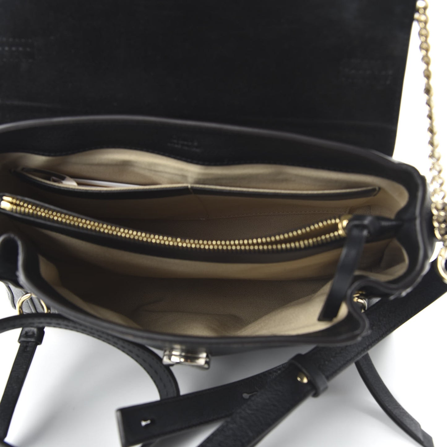 Calfskin Small Faye Day Shoulder Bag Black