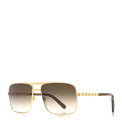 Louis Vuitton Metal Attitude Sunglasses Z0259U Gold 1 of 7