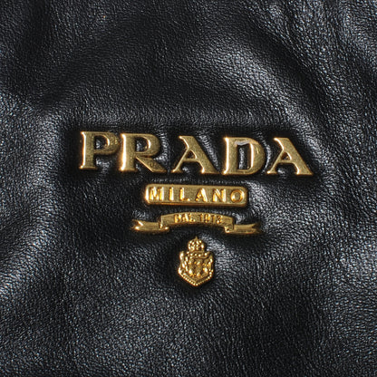 Prada Soft Calf Zipper Tote Nero Black 5 of 8