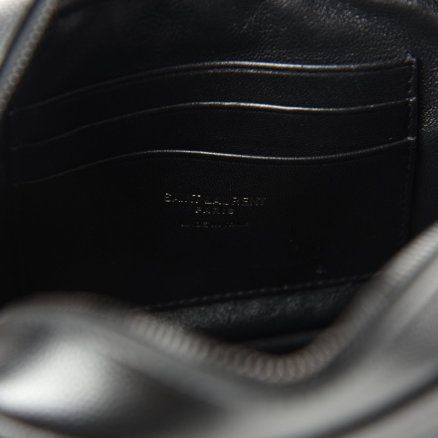 Grain De Poudre Matelasse Monogram Mini Lou Camera Bag Black