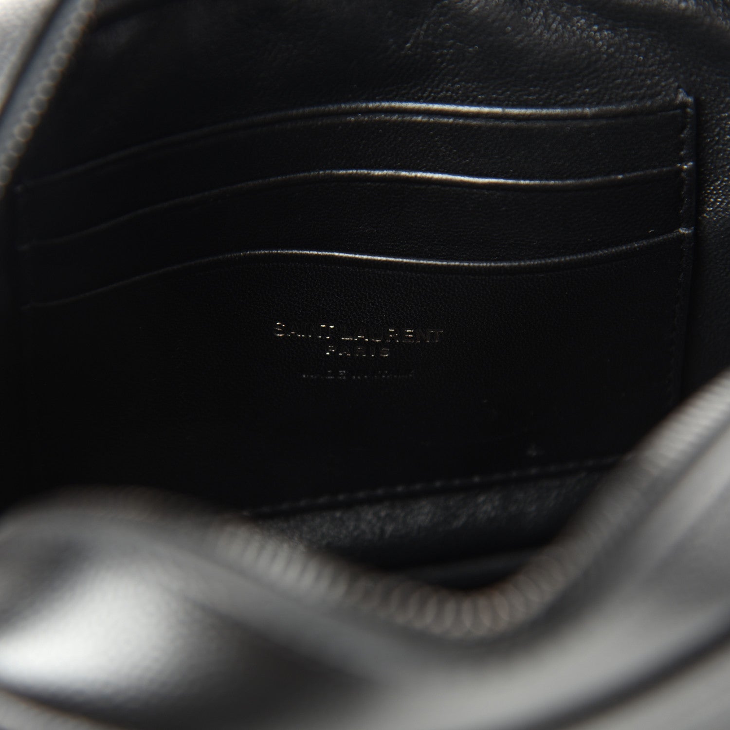 Saint Laurent Grain De Poudre Matelasse Monogram Mini Lou Camera Bag Black 6 of 10