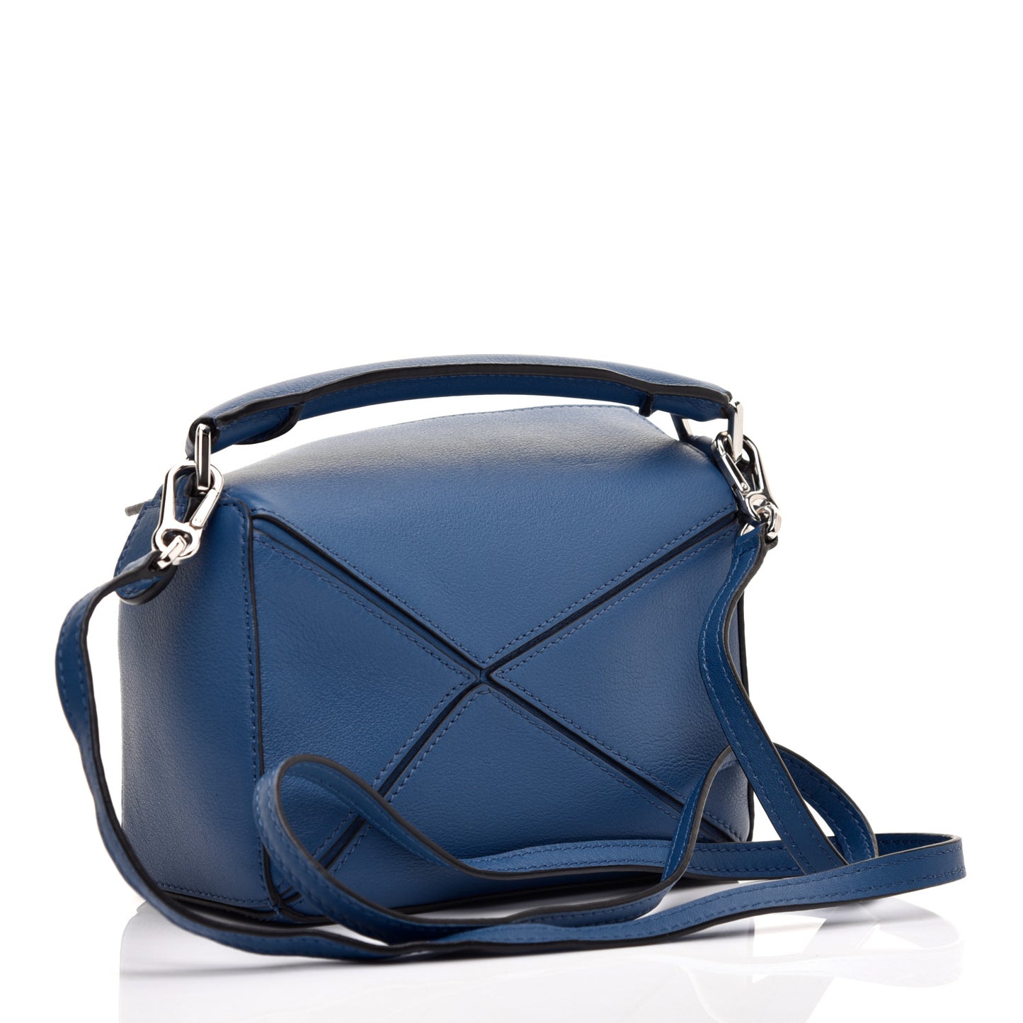 Calfskin Mini Puzzle Bag Blue