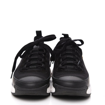 Chanel Velvet Calfskin Mixed Fibers CC Sneakers 36.5 Black 2 of 7