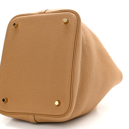 Hermes Taurillon Clemence Picotin Lock 22 MM Biscuit 10 of 10