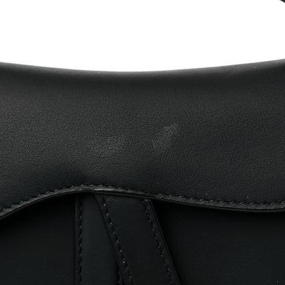 Christian Dior Ultra Matte Calfskin Mini Saddle Bag Black 9 of 12