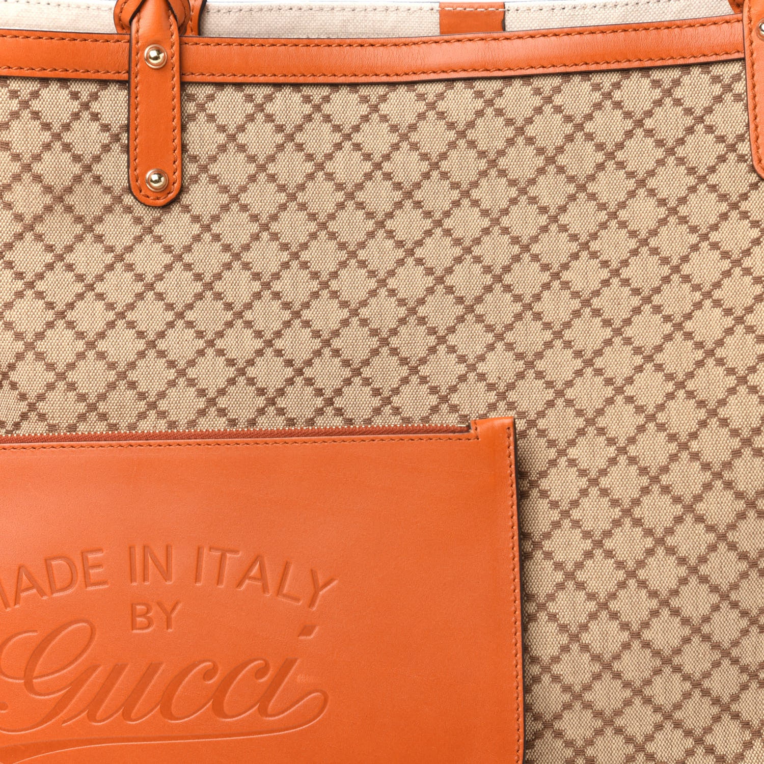Gucci Diamante Medium Craft Tote Beige Sun Orange 8 of 8