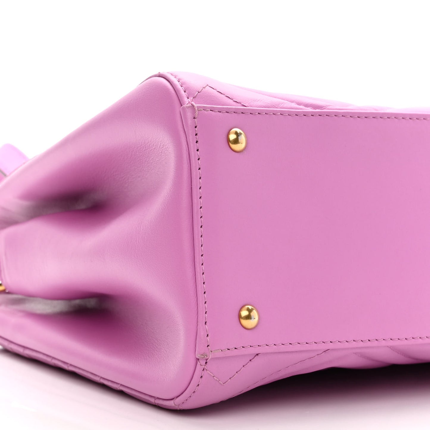 Calfskin Matelasse Small GG Marmont Tote Candy Mousse