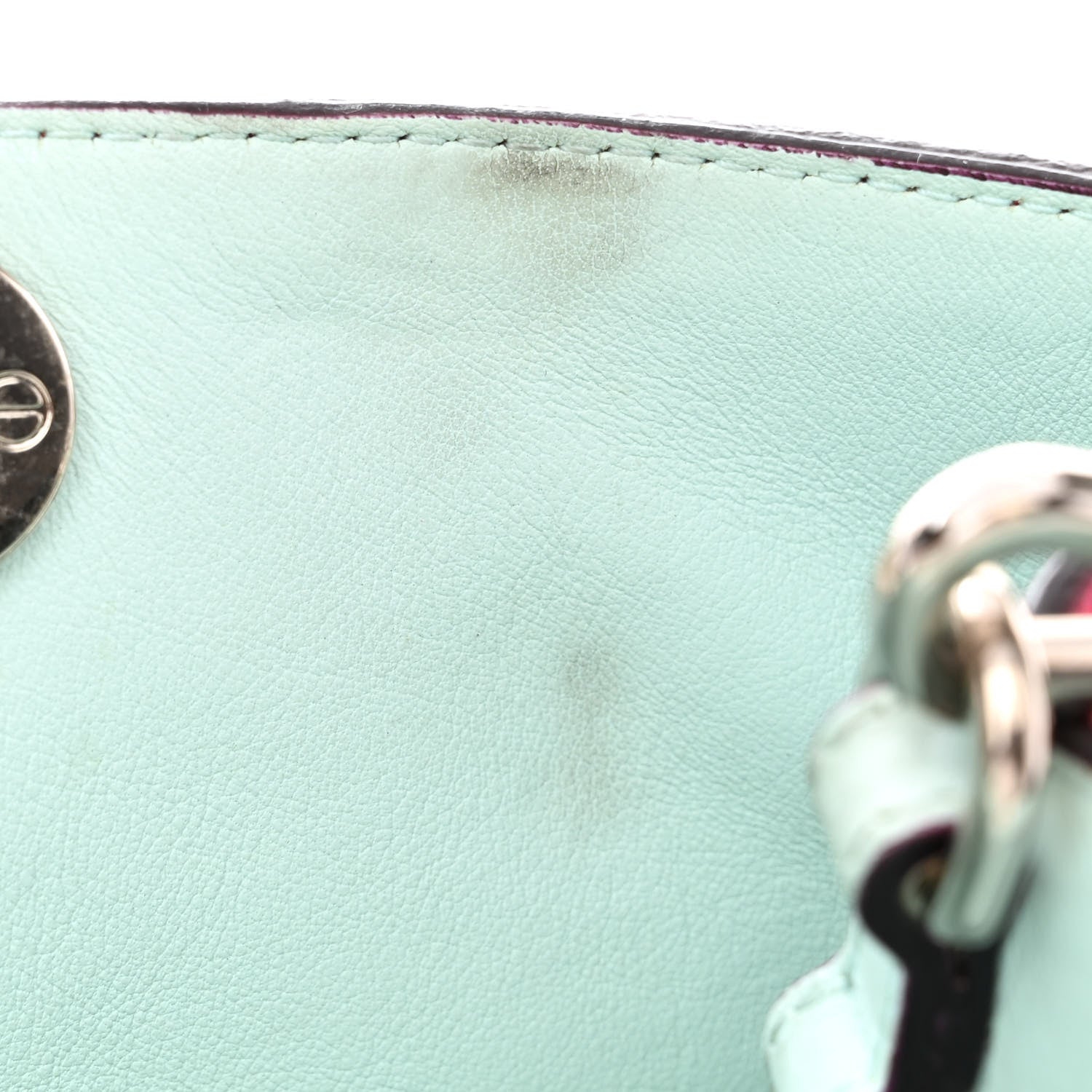 Christian Dior Bullcalf Medium Diorissimo Tote Fuchsia 10 of 15