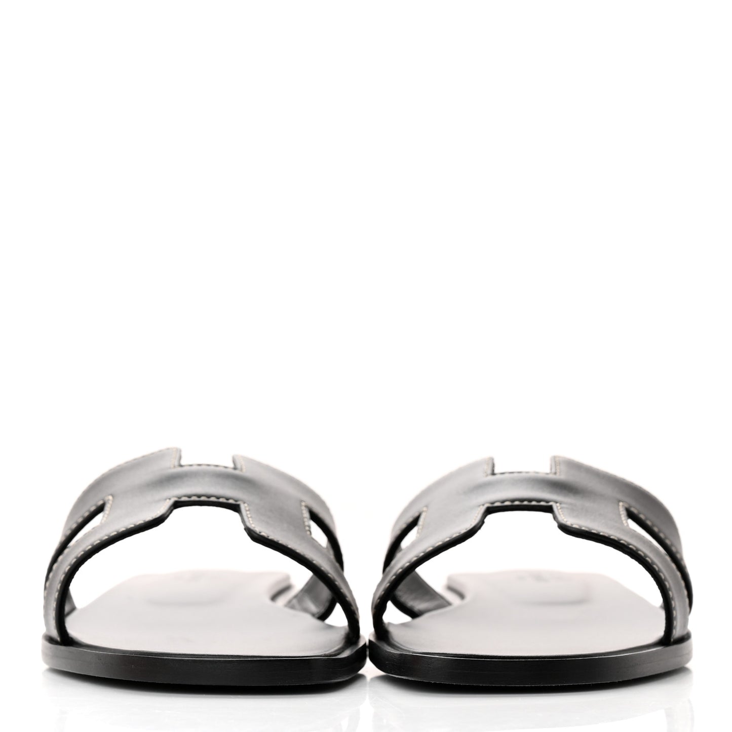 Box Calfskin Oran Sandals 36.5 Black